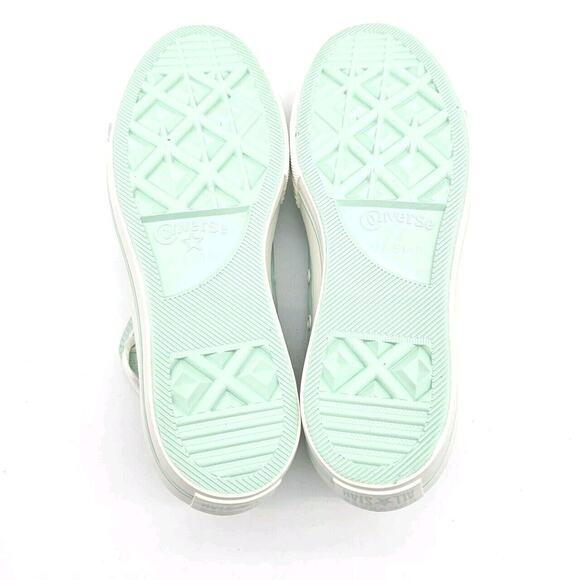 Converse (Womens 9) Chuck Taylor Lift OX Platform Shoe Skate Sneaker Sticky Aloe - Picture 4 of 5
